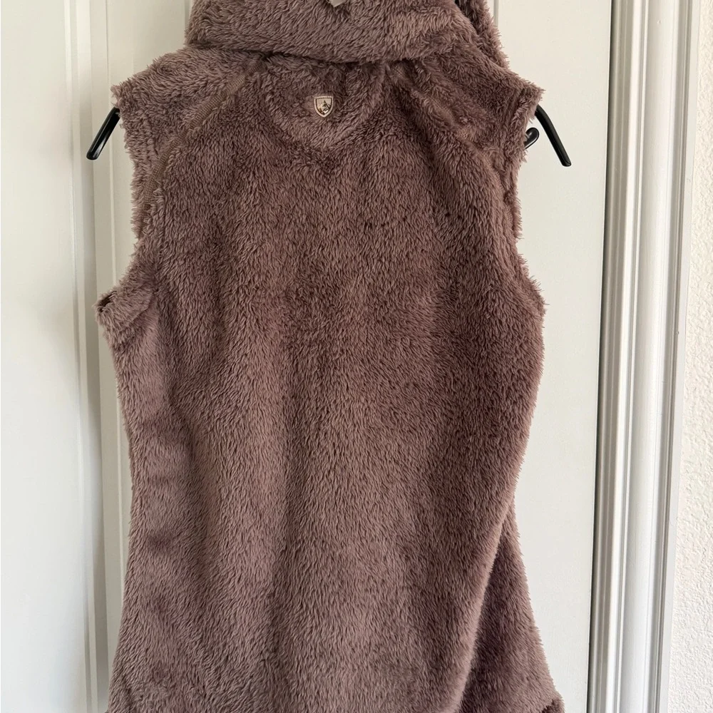 Kuhl Plush Hooded Vest in Mauve Taupe - Picture 3 of 3